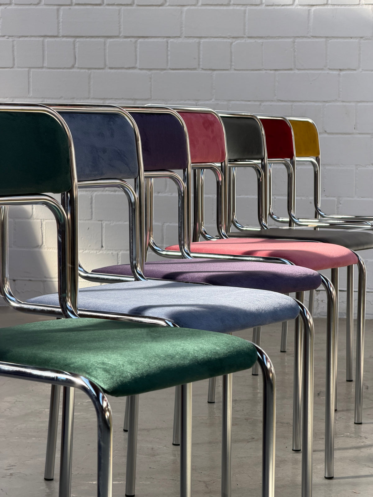 Dark green Bauhaus stackable chair