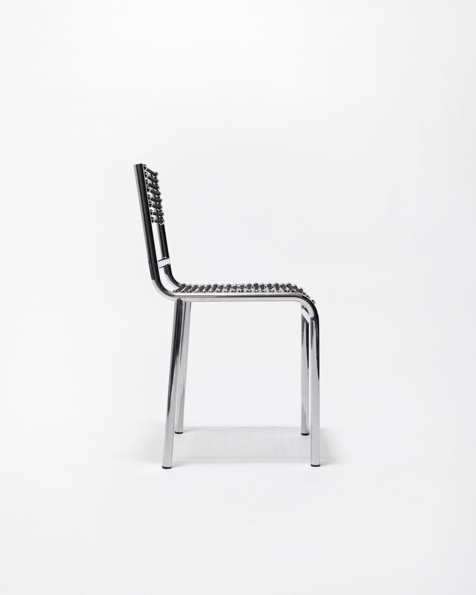 Sandows Chair | René Herbst | modern | Bauhaus Chrome & black expander | design icon | space age