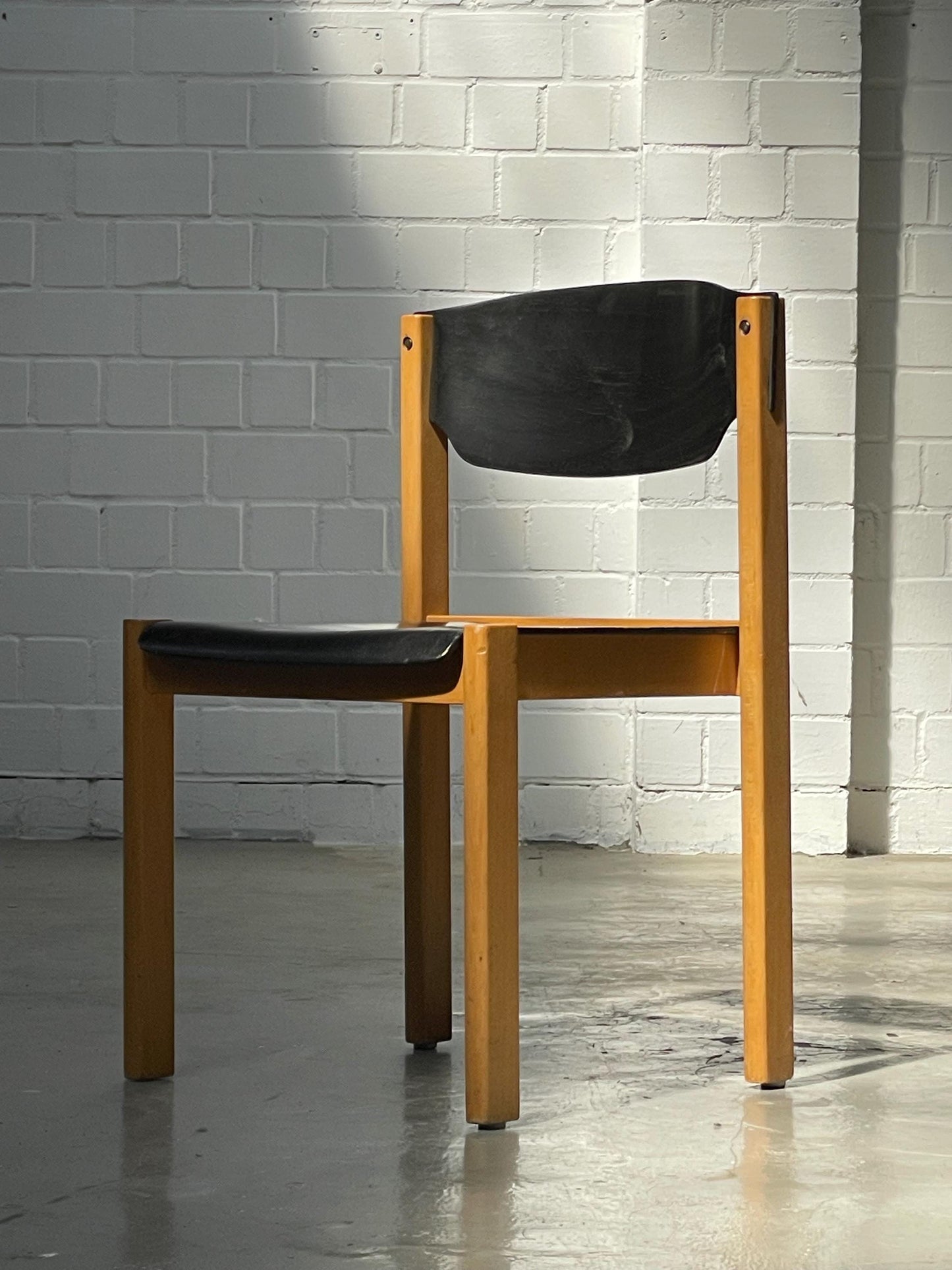 stackable | wooden | puristic | modern | West Germany | CHAIR | Nusch + Co