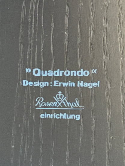 Quadrondo Table by Erwin Nagel for Rosenthal 1980s