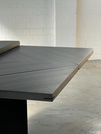 Quadrondo | Rosenthal | Erwin Nagel | Esstisch rund/eckig | schwarz/schwarz 140cm lang breit rund