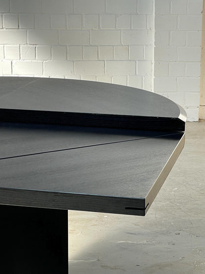 Quadrondo | Rosenthal | Erwin Nagel | Esstisch rund/eckig | schwarz/schwarz 140cm lang breit rund