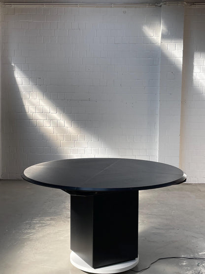 Quadrondo | Rosenthal | Erwin Nagel | Esstisch rund/eckig | schwarz/schwarz 140cm lang breit rund