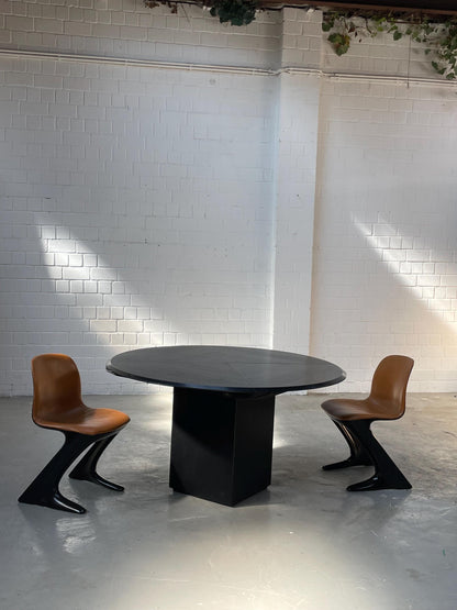 Quadrondo | Rosenthal | Erwin Nagel | Esstisch rund/eckig | schwarz/schwarz 140cm lang breit rund