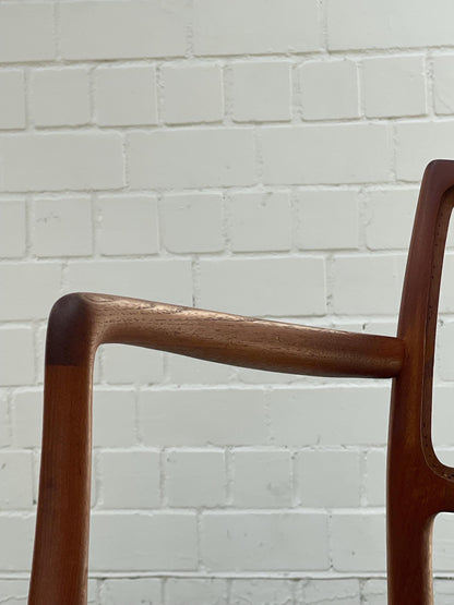 Modell 65 | Niels Møller | Moeller | Möller |  Esszimmerstühle | Teak | Armlehnstuhl | JL Møllers, 1960er,