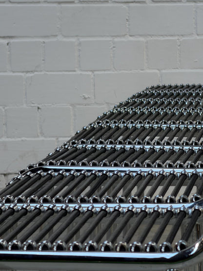 Sandows Chair | René Herbst | modern | Bauhaus Chrome & black expander | design icon | space age