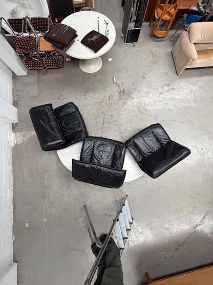Vico Magistretti | Cassina | Veranda Sofa | Black Leather | Italian Design
