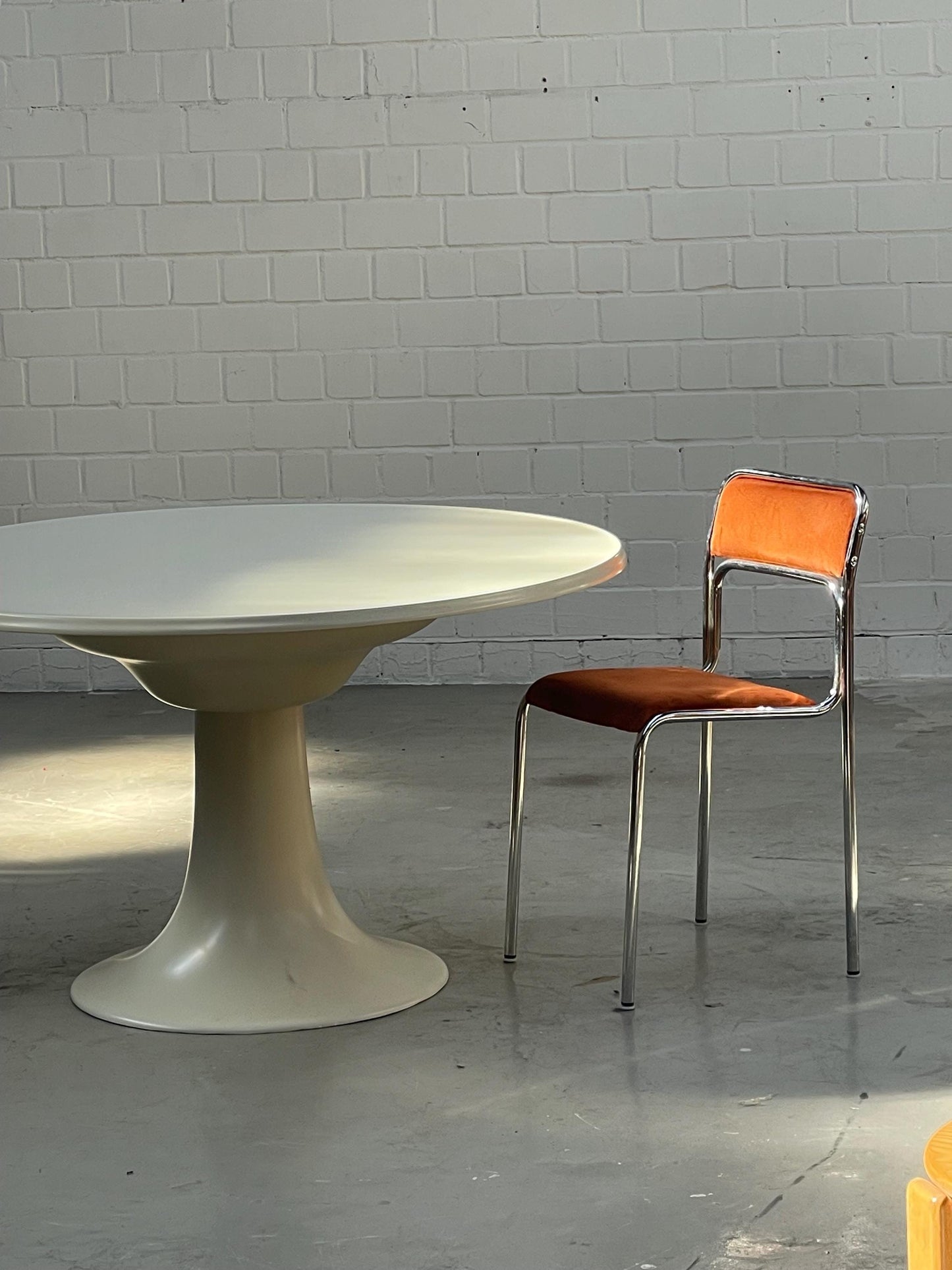 Rare Otto Zapf Column Table | 1960s Fiberglas Modern Design