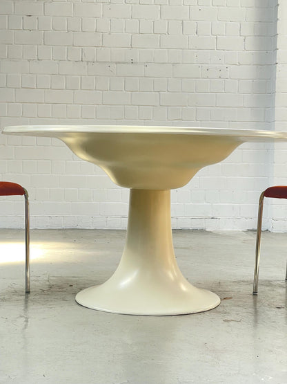 Rare Otto Zapf Column Table | 1960s Fiberglas Modern Design