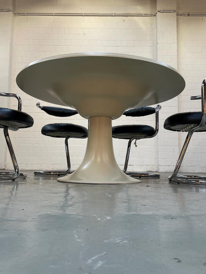 Rare Otto Zapf Column Table | 1960s Fiberglas Modern Design