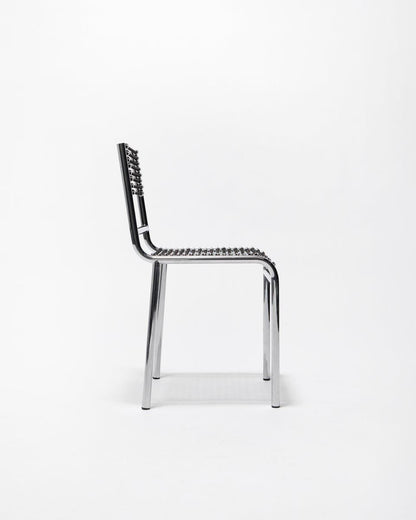 Sandows Chair | René Herbst | modern | Bauhaus Chrome & black expander | design icon | space age