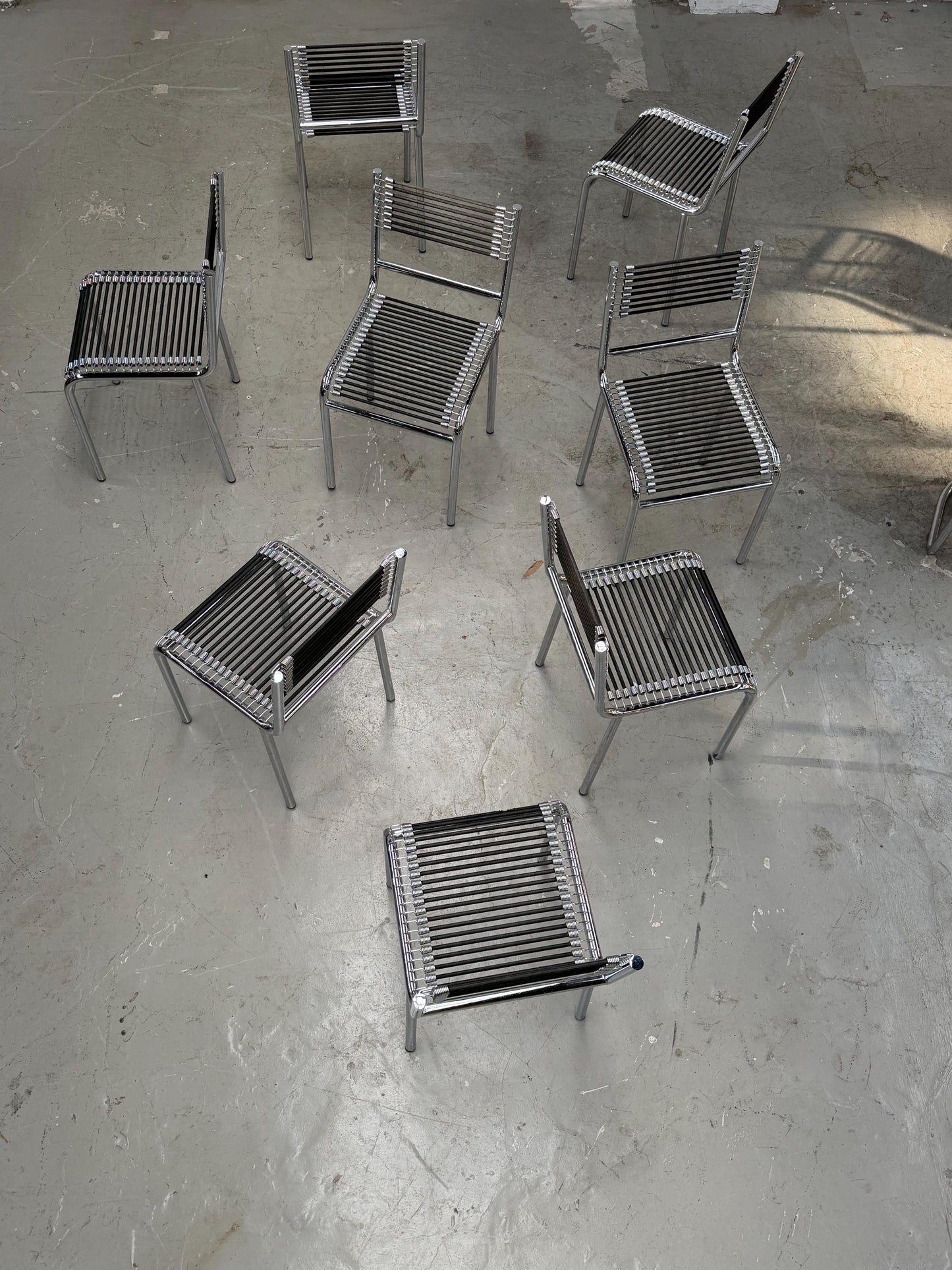 Sandows Chair | René Herbst | modern | Bauhaus Chrome & black expander | design icon | space age