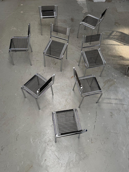 Sandows Chair | René Herbst | modern | Bauhaus Chrome & black expander | design icon | space age