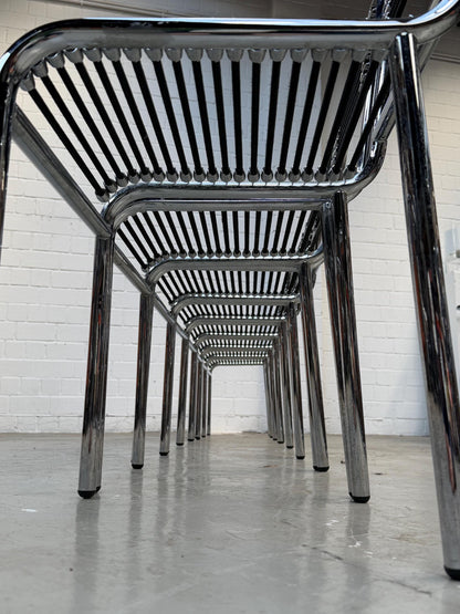 Sandows Chair | René Herbst | modern | Bauhaus Chrome & black expander | design icon | space age