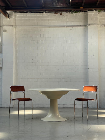 Rare Otto Zapf Column Table | 1960s Fiberglas Modern Design