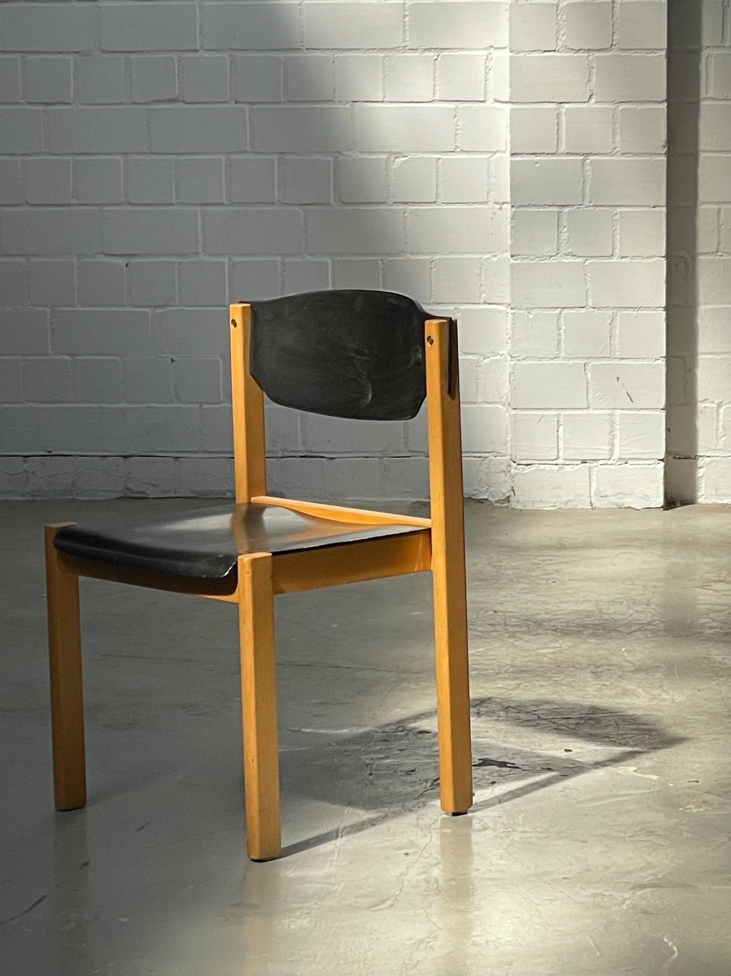 stackable | wooden | puristic |  modern | West Germany | CHAIR | Nusch + Co