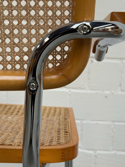 Marcel Breuer | S64 | Cesca | Stahlrohr | Stahlrohrmöbel | Bauhaus | Design Chair | Mid 90s, Made in Italy | No Knoll | No Thonet