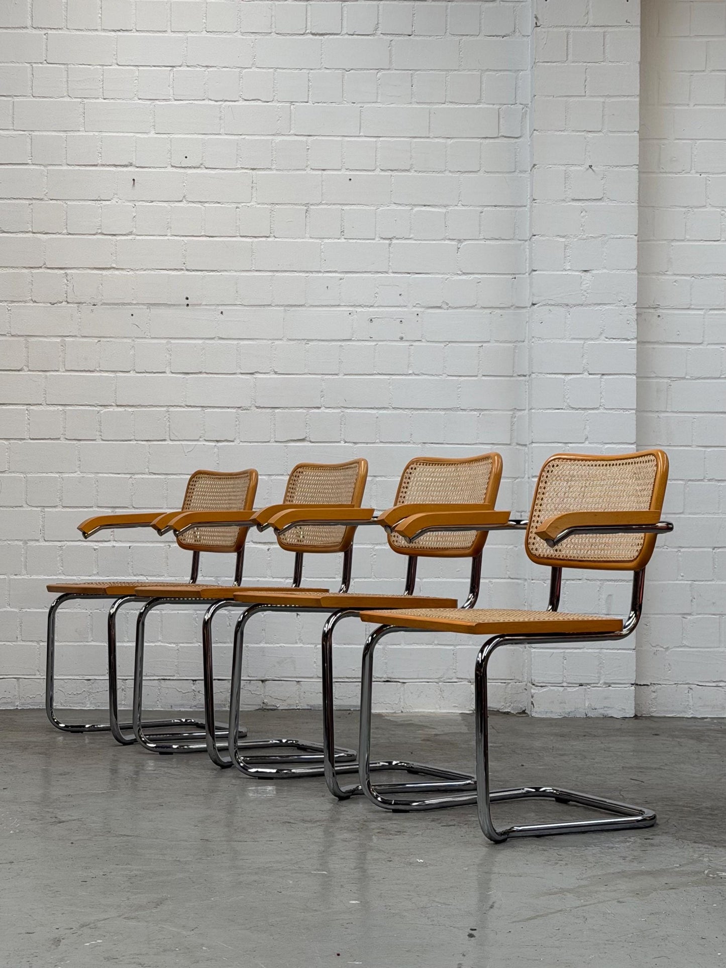 Marcel Breuer | S64 | Cesca | Stahlrohr | Stahlrohrmöbel | Bauhaus | Design Chair | Mid 90s, Made in Italy | No Knoll | No Thonet