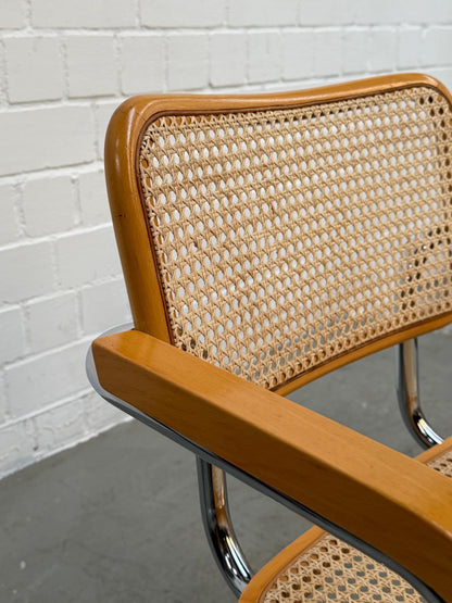 Marcel Breuer | S64 | Cesca | Stahlrohr | Stahlrohrmöbel | Bauhaus | Design Chair | Mid 90s, Made in Italy | No Knoll | No Thonet