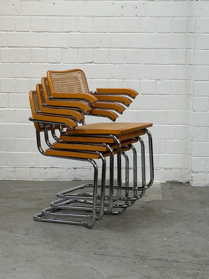 Marcel Breuer | S64 | Cesca | Stahlrohr | Stahlrohrmöbel | Bauhaus | Design Chair | Mid 90s, Made in Italy | No Knoll | No Thonet