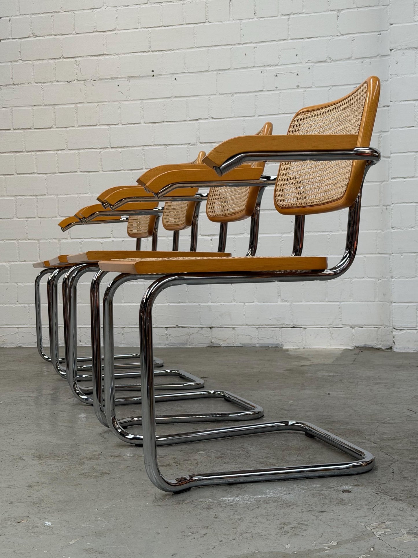 Marcel Breuer | S64 | Cesca | Stahlrohr | Stahlrohrmöbel | Bauhaus | Design Chair | Mid 90s, Made in Italy | No Knoll | No Thonet