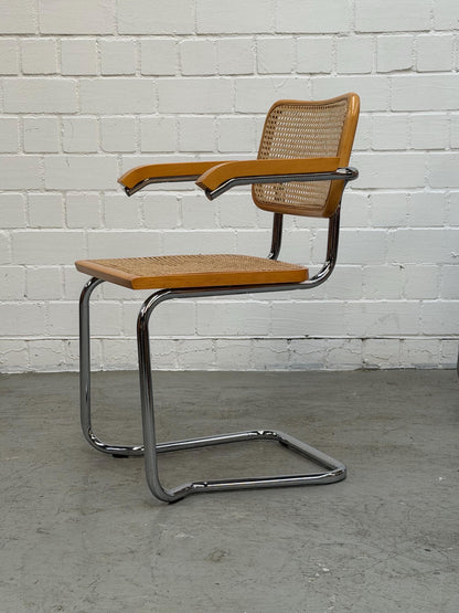 Marcel Breuer | S64 | Cesca | Stahlrohr | Stahlrohrmöbel | Bauhaus | Design Chair | Mid 90s, Made in Italy | No Knoll | No Thonet