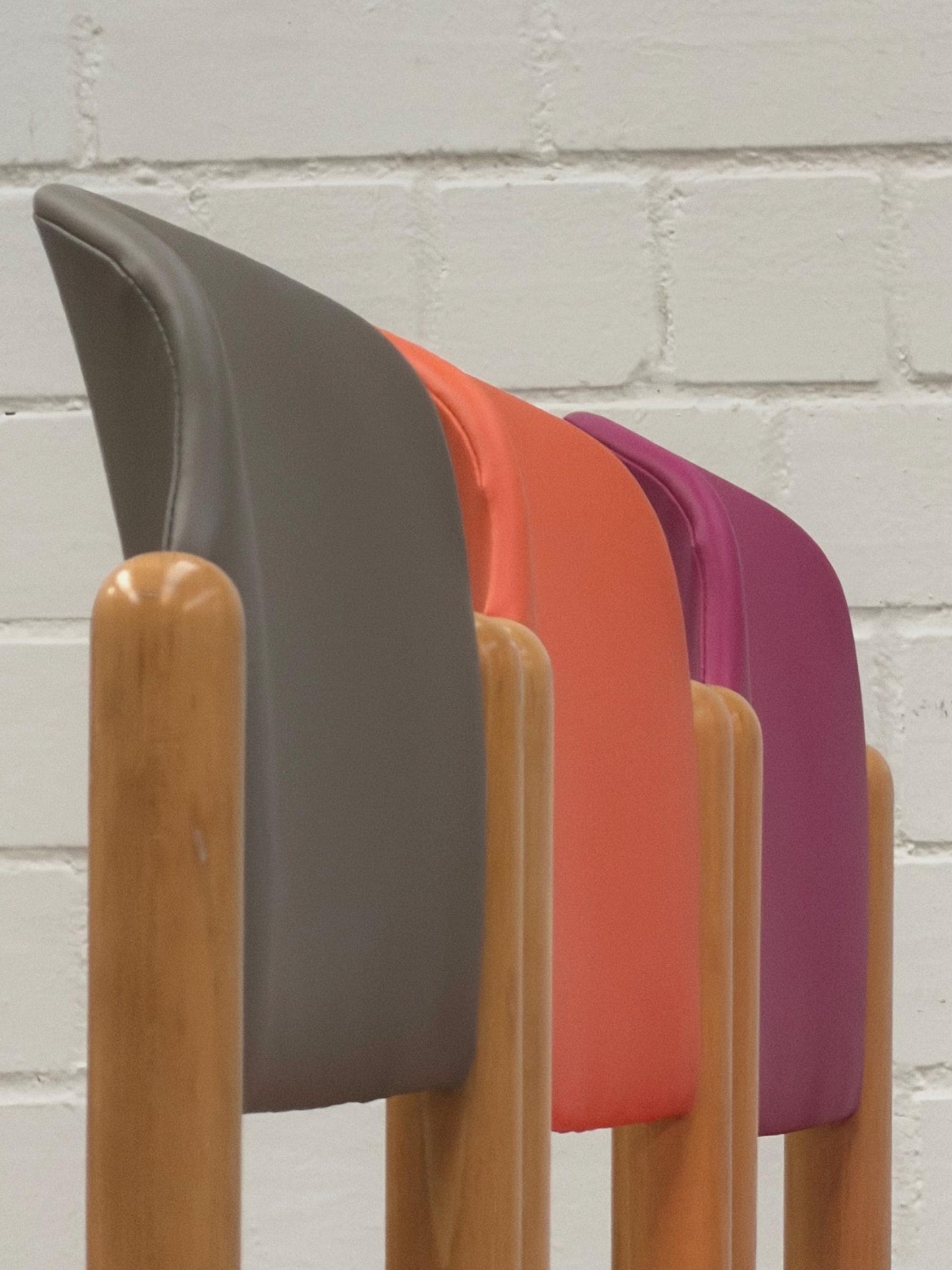 Mid Century | stackable | modern | West Germany | dining chair | Fröscher Sitform | fresh upholstered