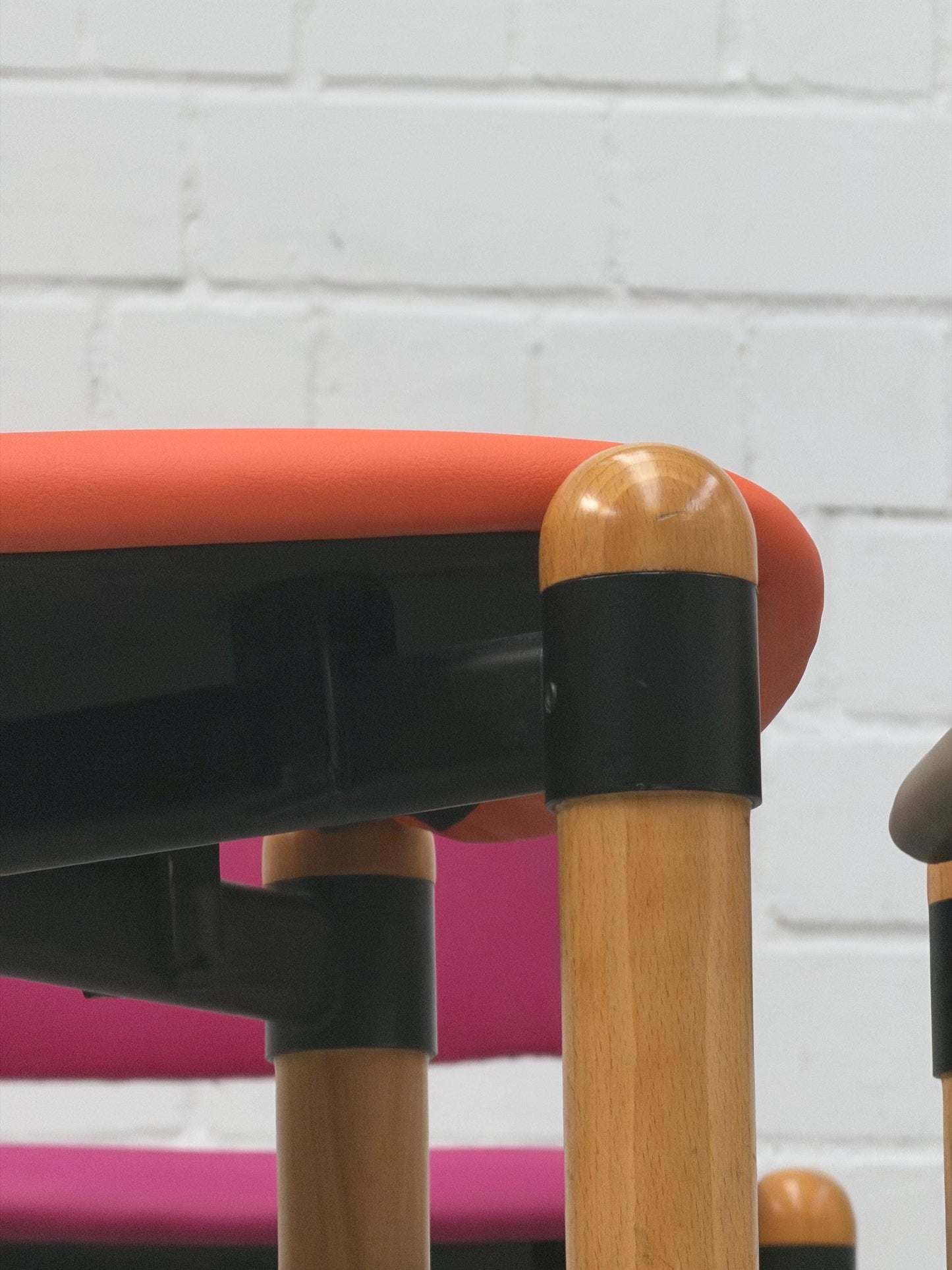 Mid Century | stackable | modern | West Germany | dining chair | Fröscher Sitform | fresh upholstered