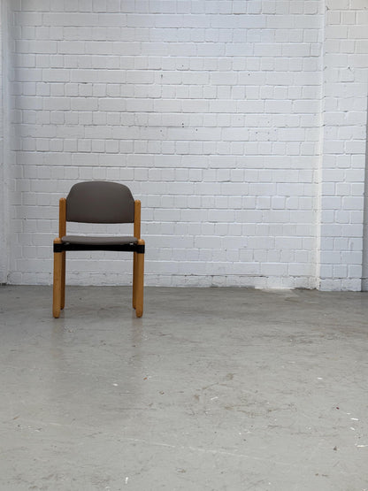 Mid Century | stackable | modern | West Germany | dining chair | Fröscher Sitform | fresh upholstered