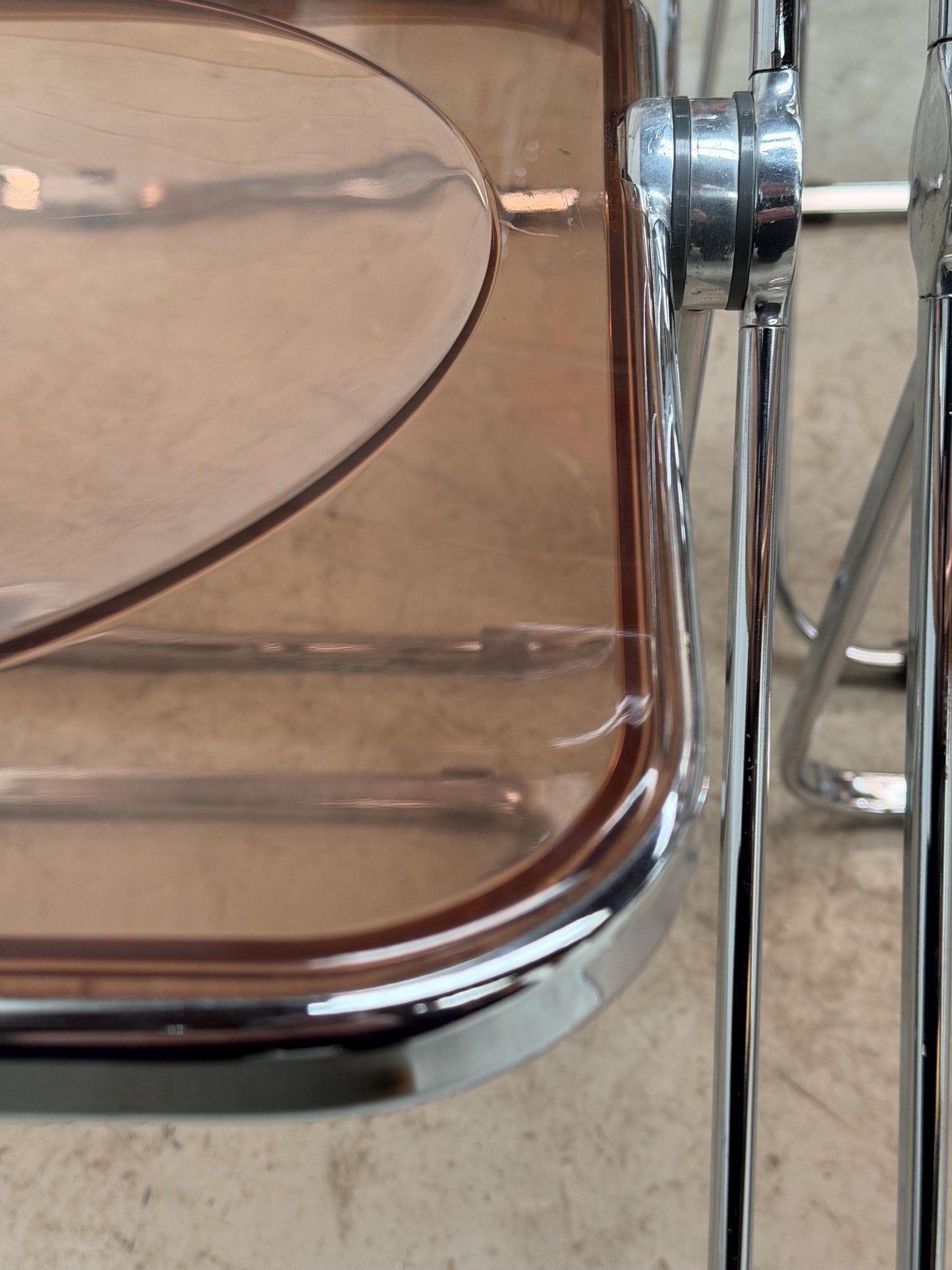Vintage mid century modern PLIA folding chair by Giancarlo Piretti for Anonima CASTELLI