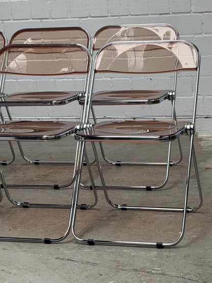 Vintage mid century modern PLIA folding chair by Giancarlo Piretti for Anonima CASTELLI