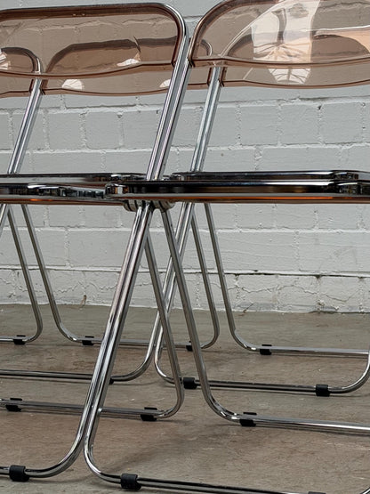 Vintage mid century modern PLIA folding chair by Giancarlo Piretti for Anonima CASTELLI