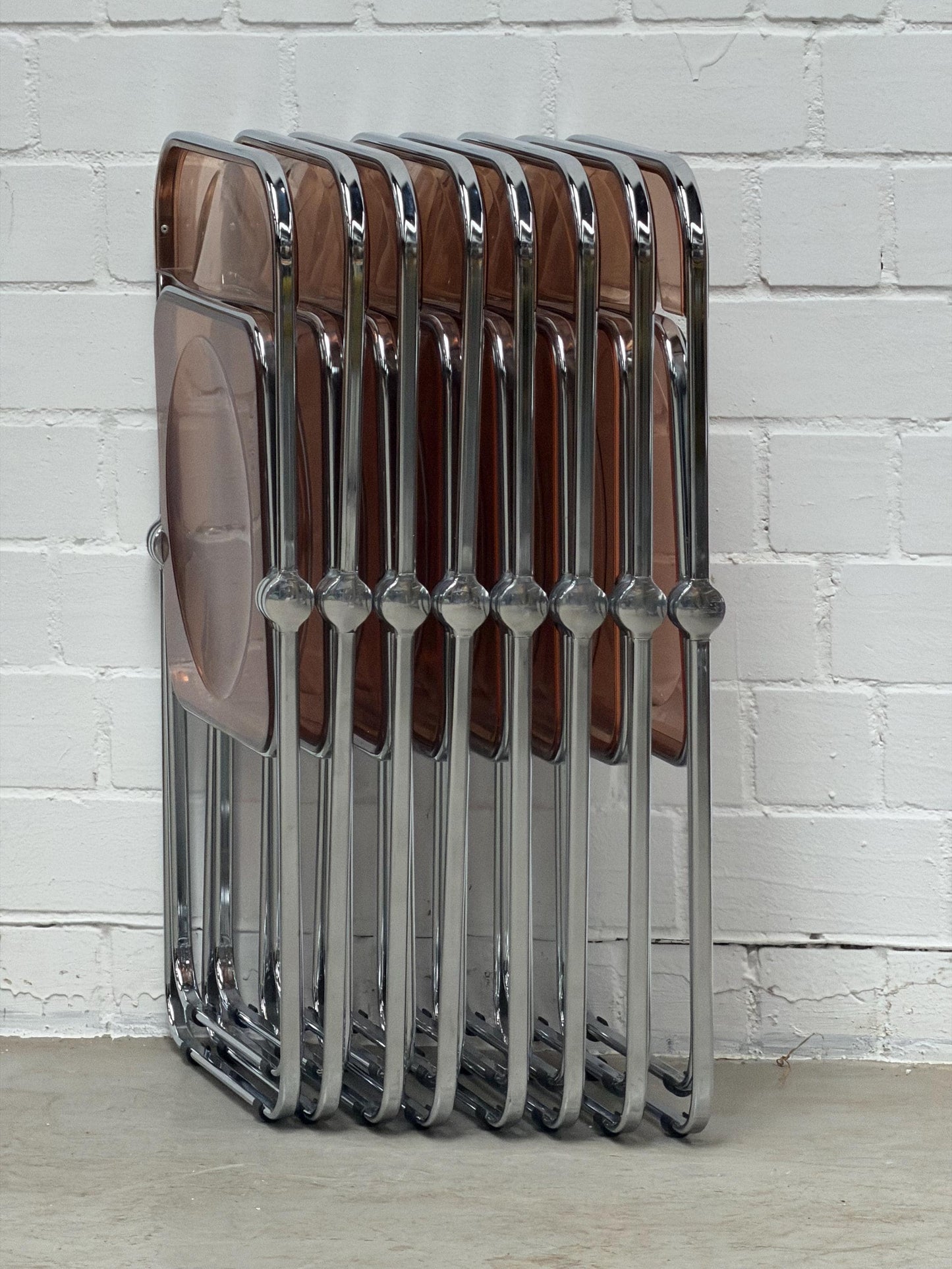Vintage mid century modern PLIA folding chair by Giancarlo Piretti for Anonima CASTELLI