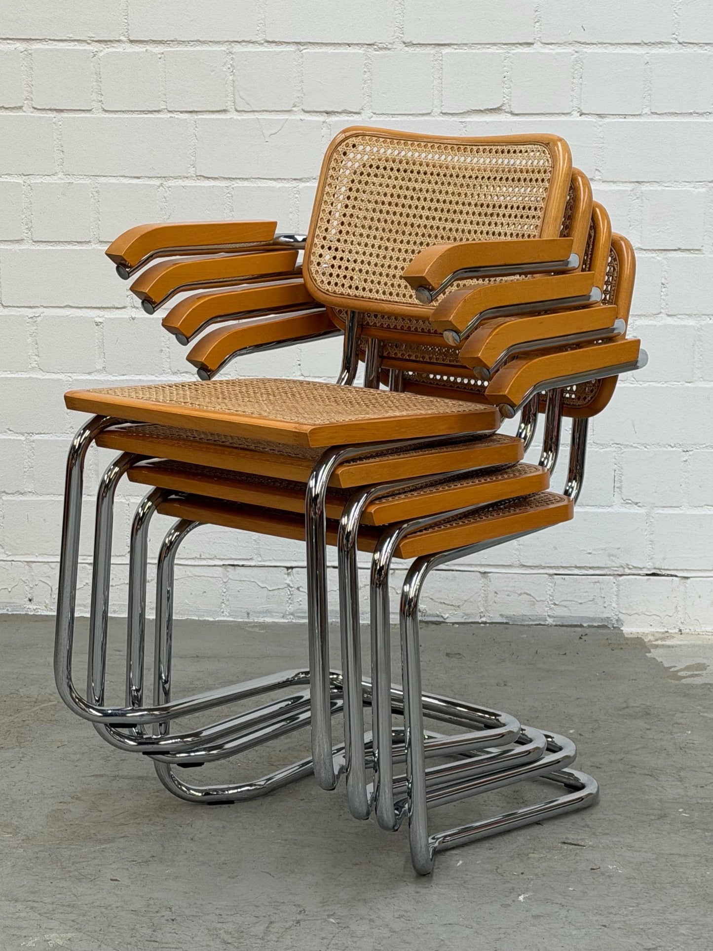 Marcel Breuer | S64 | Cesca | Stahlrohr | Stahlrohrmöbel | Bauhaus | Design Chair | Mid 90s, Made in Italy | No Knoll | No Thonet