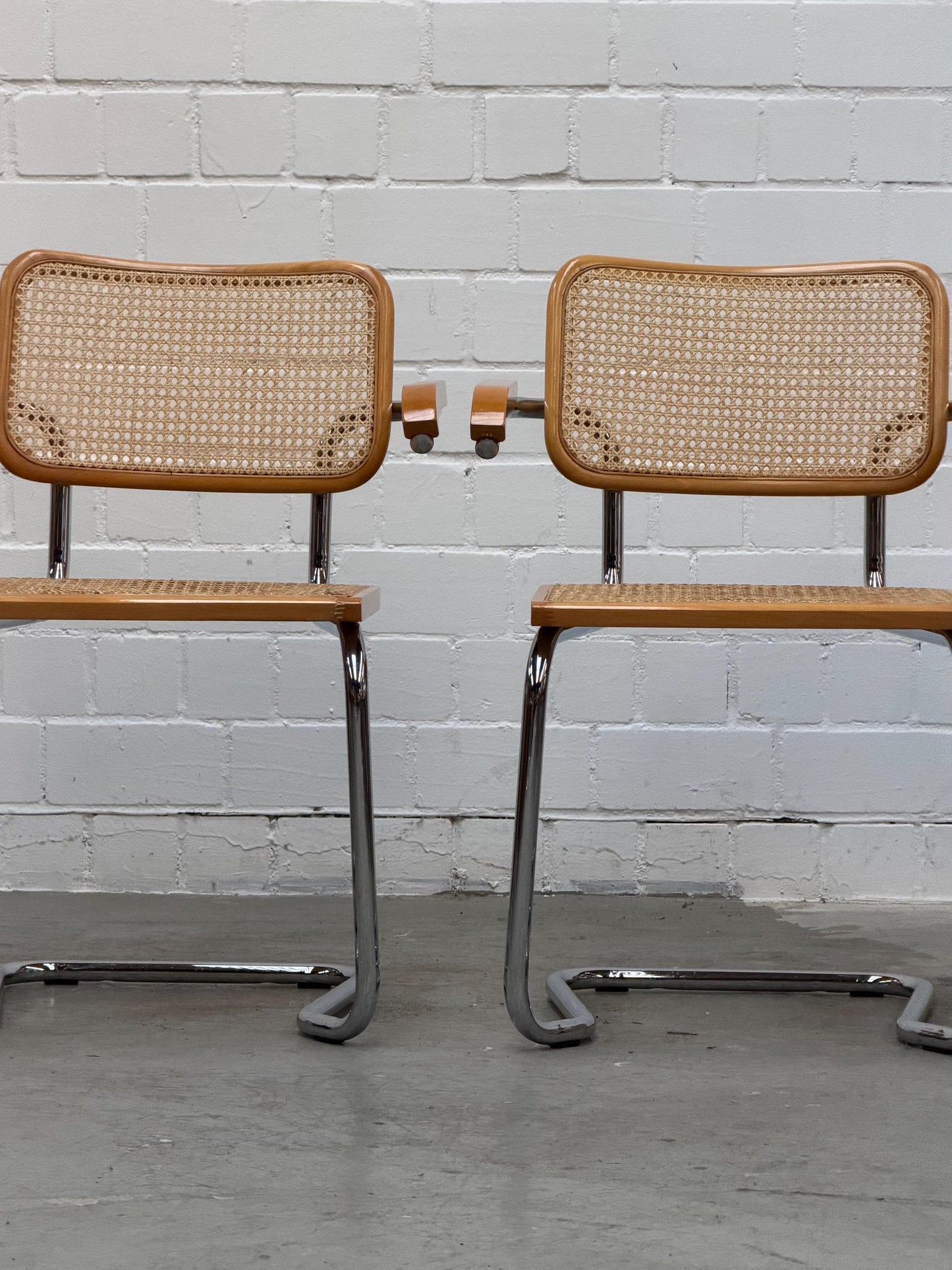 Marcel Breuer | S64 | Cesca | Stahlrohr | Stahlrohrmöbel | Bauhaus | Design Chair | Mid 90s, Made in Italy | No Knoll | No Thonet