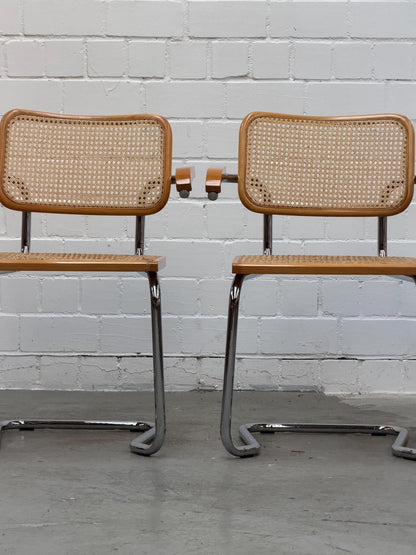 Marcel Breuer | S64 | Cesca | Stahlrohr | Stahlrohrmöbel | Bauhaus | Design Chair | Mid 90s, Made in Italy | No Knoll | No Thonet
