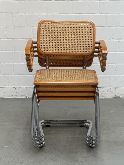 Marcel Breuer | S64 | Cesca | Stahlrohr | Stahlrohrmöbel | Bauhaus | Design Chair | Mid 90s, Made in Italy | No Knoll | No Thonet