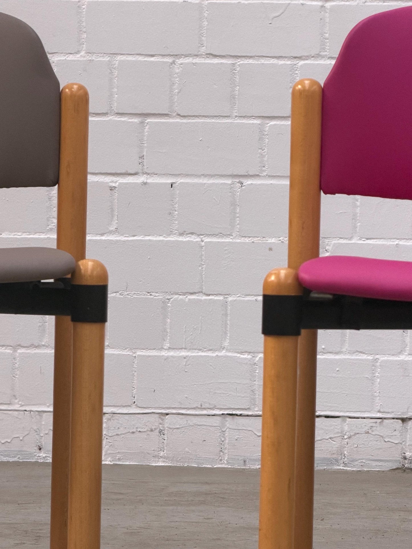Mid Century | stackable | modern | West Germany | dining chair | Fröscher Sitform | fresh upholstered