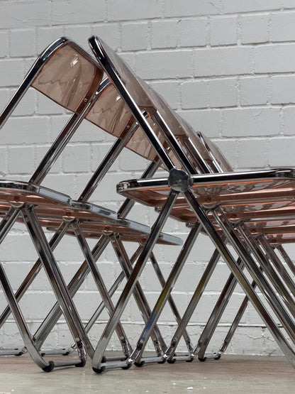 Vintage mid century modern PLIA folding chair by Giancarlo Piretti for Anonima CASTELLI