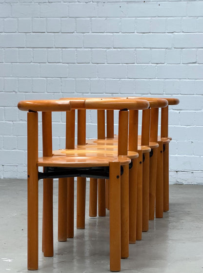 Vintage Lübke wooden chairs | Architect’s chair | Design  Mid-Century modern wooden dining chairs from west-germays