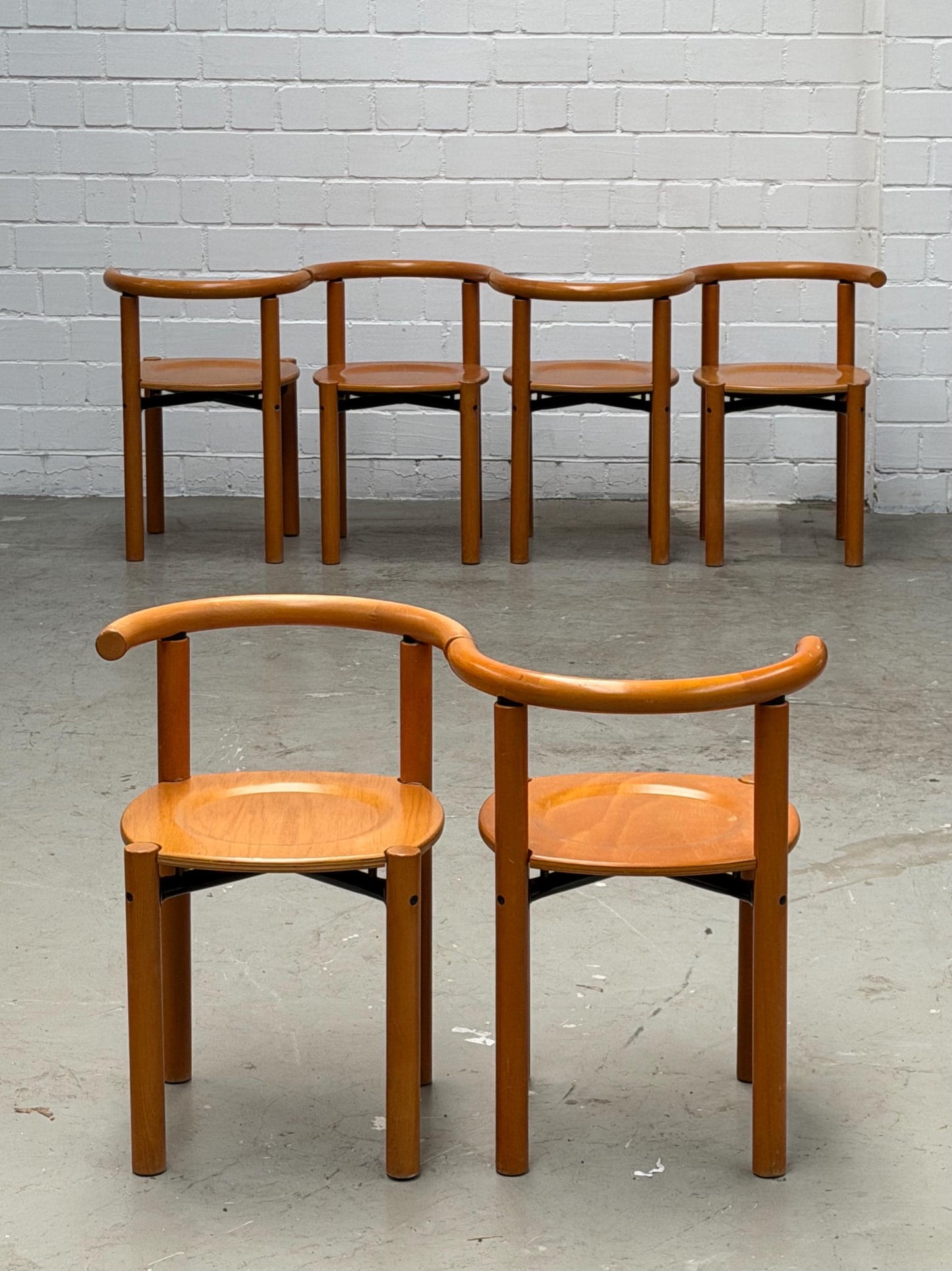 Vintage Lübke wooden chairs | Architect’s chair | Design  Mid-Century modern wooden dining chairs from west-germays