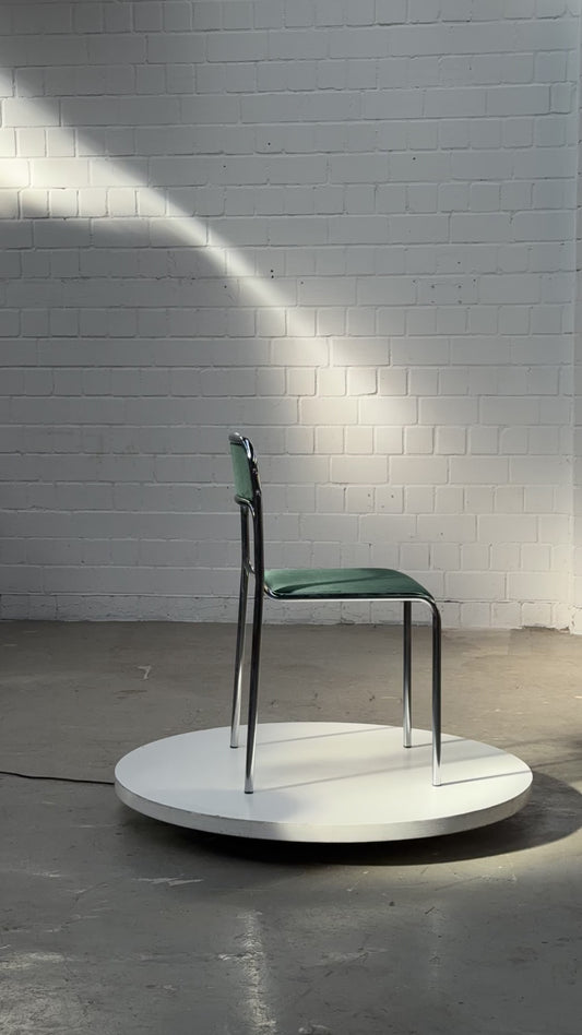 Dark green Bauhaus stackable chair
